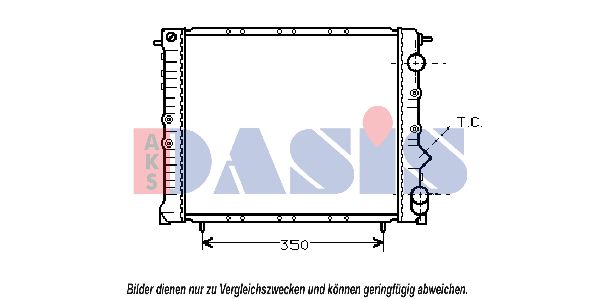 AKS DASIS Radiators, Motora dzesēšanas sistēma 180043N